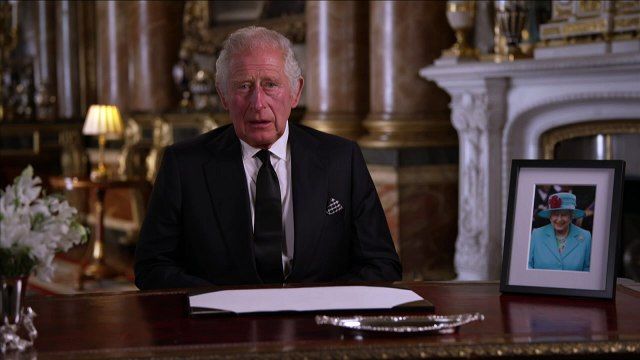 King Charles III makes first televised address to the nation