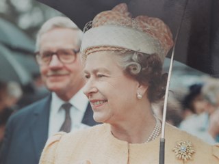 Queen Elizabeth II at Portland College, near Mansfield, 1990
