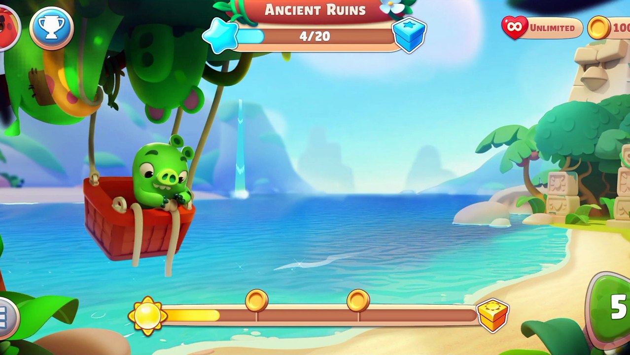 Angry Birds  game part 2. Play 1st time