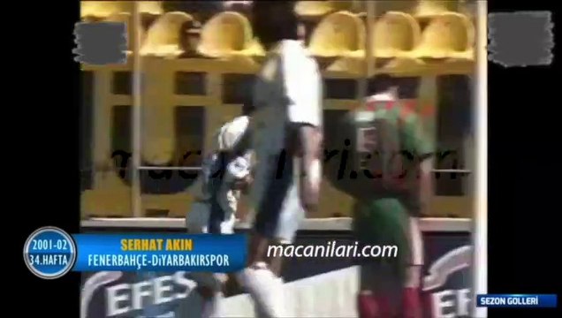 Fenerbahçe 3-1 Diyarbakırspor [HD] 04.05.2002 - 2001-2002 Turkish Super League Matchday 34 (Only Fenerbahçe's Goals)