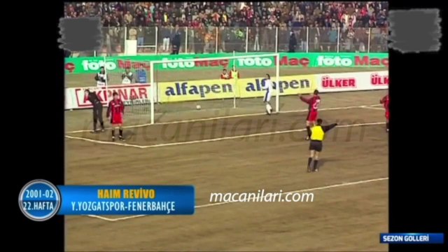 Yimpaş Yozgatspor 1-2 Fenerbahçe [HD] 09.02.2002 - 2001-2002 Turkish Super League Matchday 22 (Only Fenerbahçe's Goals)