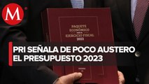 PRI afirma que votará contra presupuesto porque “ni es austero ni favorece a México”