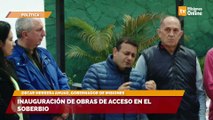 Inauguración de obras de acceso en El Soberbio