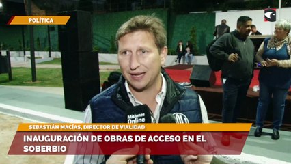 Inauguración de obras de acceso en El Soberbio