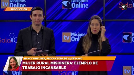 Sala cinco Mujer rural misionera ejemplo de trabajo incansable
