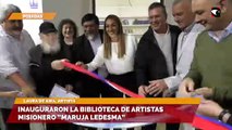 Inauguraron la biblioteca de artistas misionero “Maruja Ledesma”