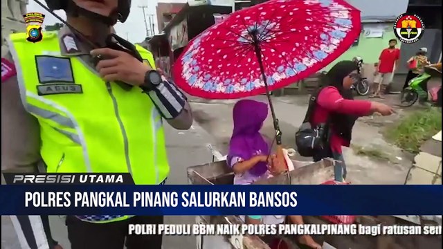 Polres Pangkalpinang Berikan Paket Bantuan Masyarakat yang Terdampak Kenaikan BBM