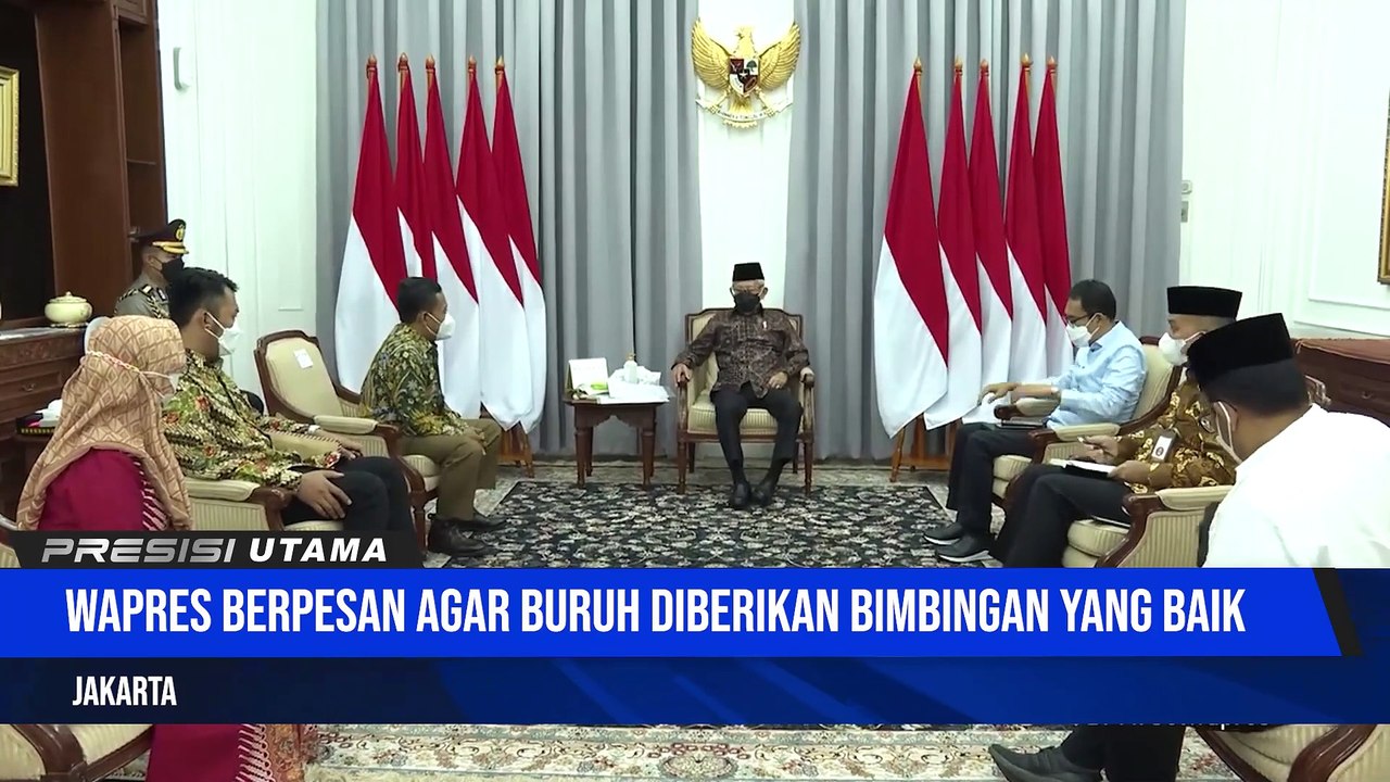 Wakil Presiden Terima Panitia Kongres Akbar VI Konfederasi Serikat Buruh Muslimin Indonesia