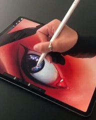 Drawing on the iPad Pro for the First Time  | I tried Digital art on my iPad for the first time #shorts