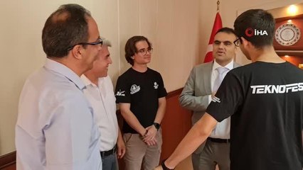 Aydın yerel haberleri... TEKNOFEST ikincilerinden Nazilli Fen Lisesi'ne teşekkür ziyareti