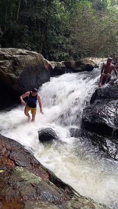 Falling Into a Waterfall