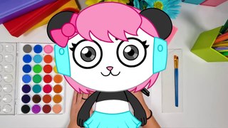Learn how to Draw Panda Combo's Panda little sister COCO