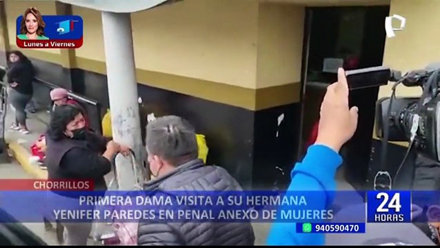 Lilia Paredes: primera dama llegó al Penal de Chorrillos para visitar a su hermana Yenifer Paredes