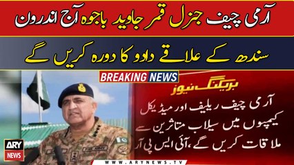 COAS Bajwa to meet flood victim in dadu today: ISPR