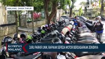 Unik, Juru Parkir di Malang Rapikan Sepeda Motor Layaknya di Showroom