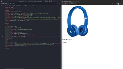 E-commerce Product Card UI Design Using HTML & CSS