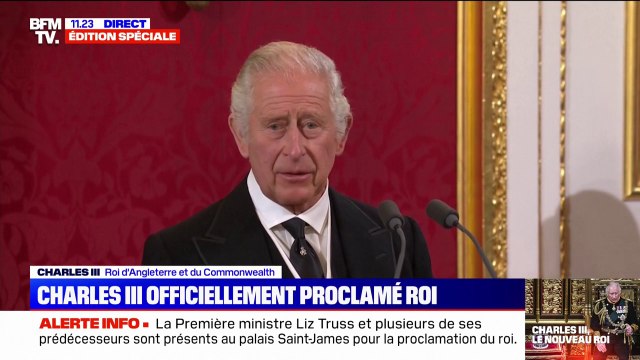 Charles III: Je sais à quel point toute la Nation et le monde entier m'accompagne dans cette perte irréparable que nous avons subie