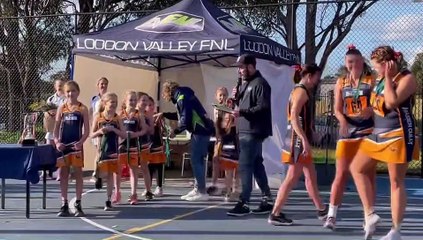 LVFNL A-Grade netball presentations