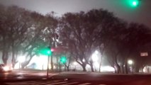 Nevoeiro e semáforos inoperantes solicitaram atenção redobrada durante a madrugada