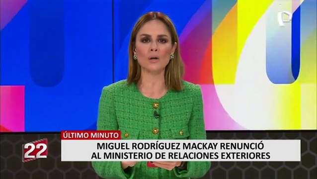 Miguel Rodríguez Mackay renuncia al cargo de ministro de Relaciones Exteriores