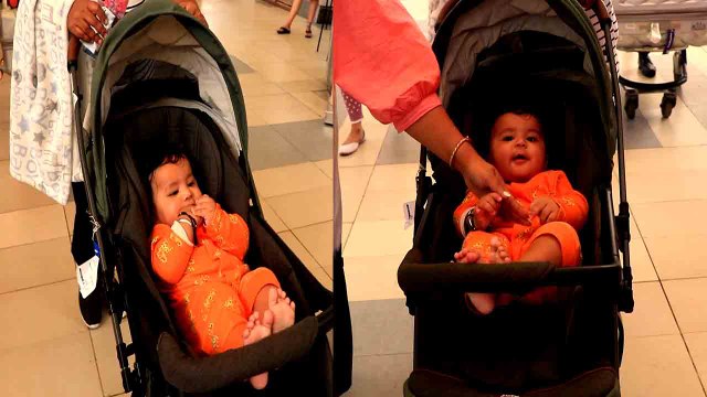 Bharti Singh Spotted with her Cute son Gola & Harsh Limbachiya as they Returns from Amritsar