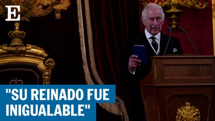 Carlos III: “Me esforzaré en seguir el ejemplo inspirador de mi madre”