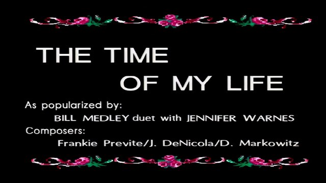 The Time of My Life - Bill Medley & Jennifer Warnes Karaoke Cover (HQ Remastered)