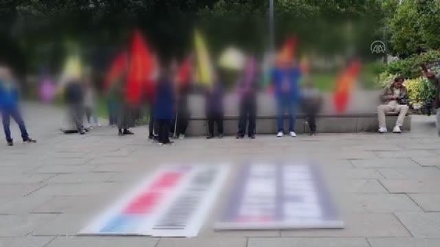 Son dakika haber... STOCKHOLM - İsveç'te terör örgütü YPG/PKK yandaşları gösteri yaptı
