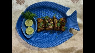 Tandoori Salmon | Tandoori Fish | Grilled Salmon | Tandoori Rawas Recipe | Pan Grilled Salmon Fish