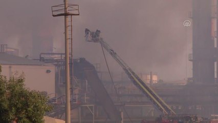 Şeker fabrikasında çıkan yangın söndürüldü (2)