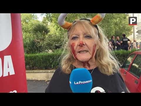 Les pros corrida et les anti corrida ont manifesté cet après-midi à Arles au même moment