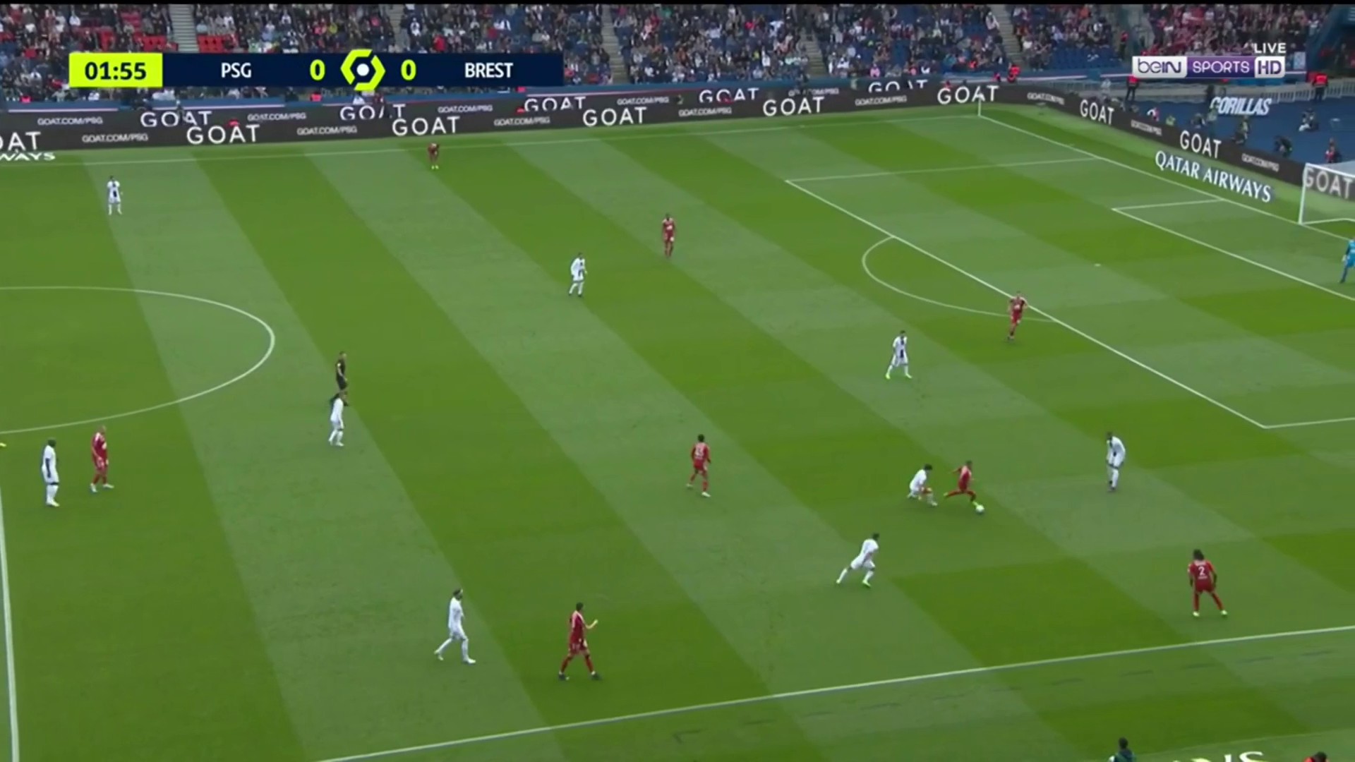 HL Ligue 1 - PSG - Brest in English