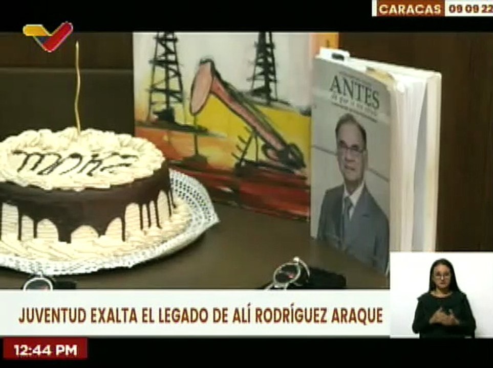 Juventud recuerda a Alí Rodríguez Araque como un líder imprescindible para la Revolución Bolivariana