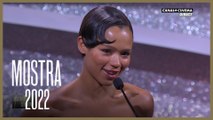 Taylor Russell reçoit le prix Marcello Mastroianni du meilleur espoir - Mostra 2022