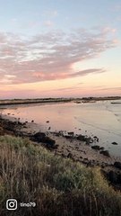 Coucher de soleil sur l’océan Atlantique
