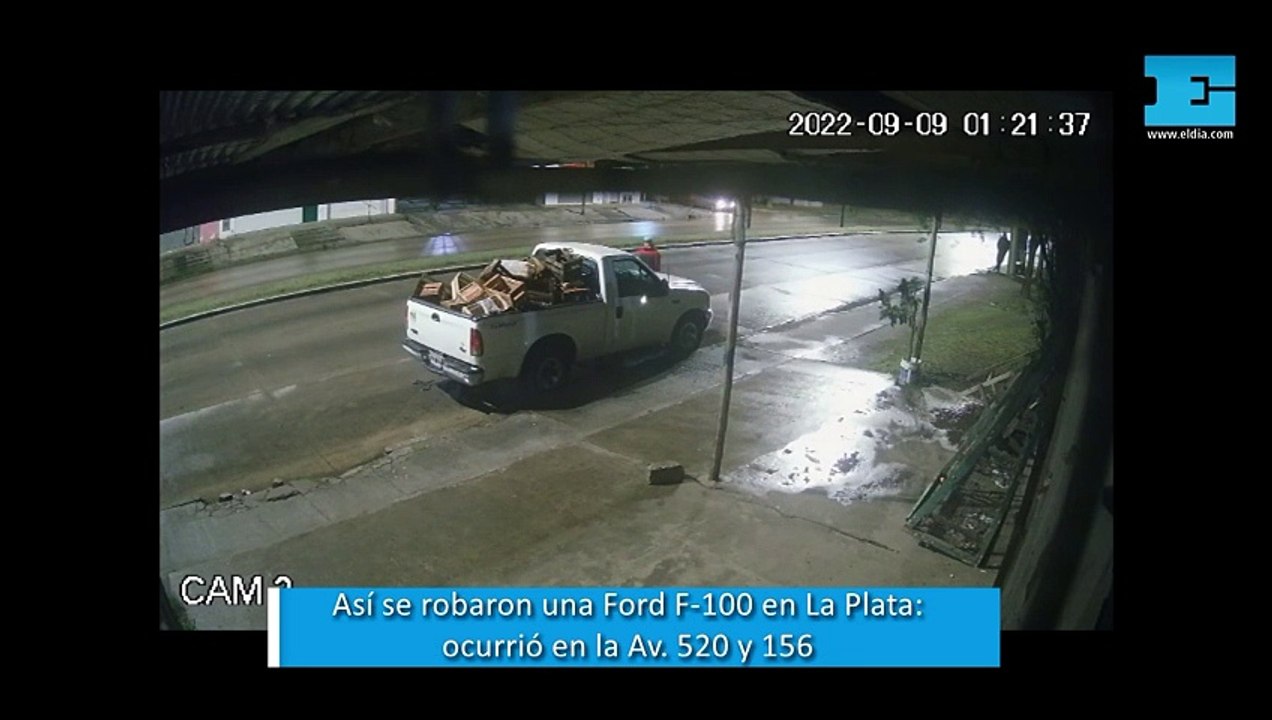 Así se robaron una F-100 en La Plata