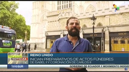 Inician preparativos de actos fúnebres de Isabel II y coronación de Carlos III