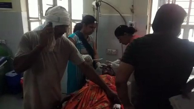 निजी स्कूल के बच्चों से भरा टेंपो पलटा, चार घायल