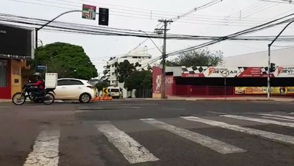 Após temporal, alguns semáforos seguem inoperantes em Cascavel