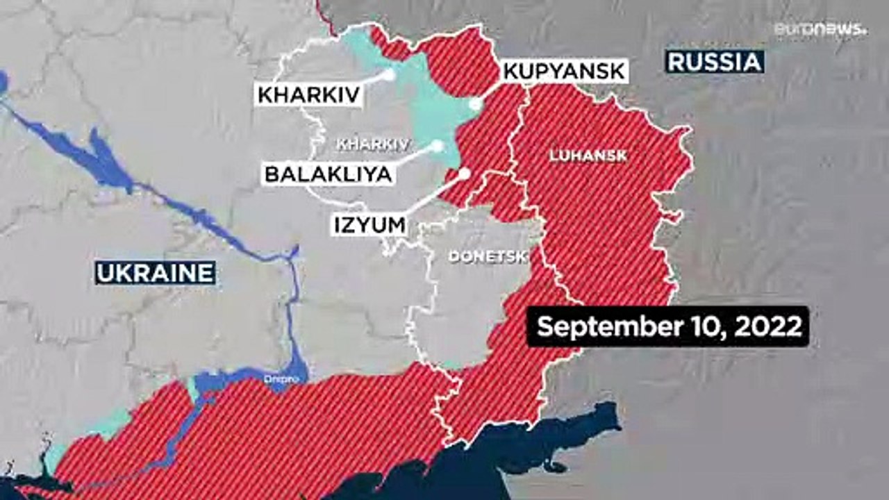 Tornano le bandiere ucraine nell'Oblast di Kharkiv. Liberata Balaklija