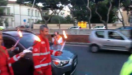Livorno, fiaccolata in memoria delle vittime dell'alluvione