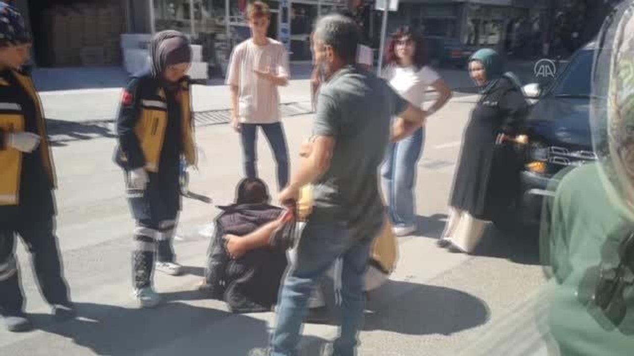 Yolun karşısına geçmeye çalışan kişi, cipin çarpması sonucu yaralandı