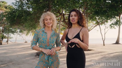 Jasmine Sanders and Leyna Bloom Play Cap or Fact in Belize