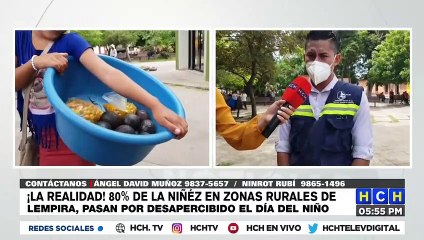 #HCHLempira| 80% de la niñez de zonas rurales pasan por desapercibido el Día del Niño