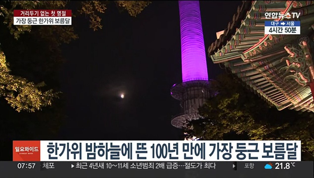 100년 만에 가장 둥근 달…"가족 건강 빌었어요"
