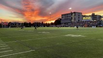 Le botté d'envoi et le premier jeu du Noir et Or lors du match inaugural à Valleyfield