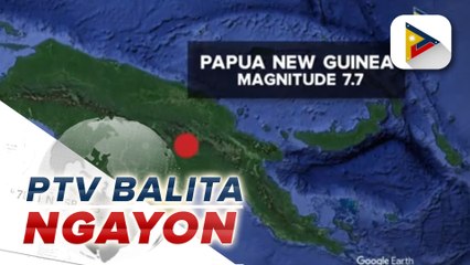 Papua New Guinea, niyanig ng magnitude 7.7 na lindol