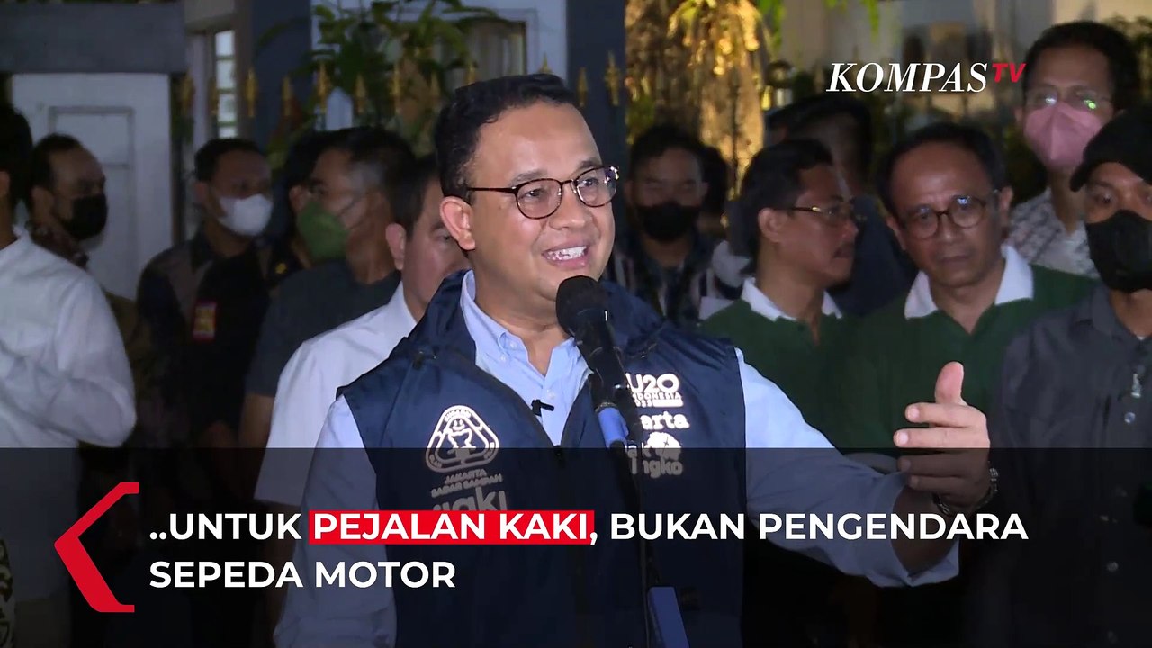 Viral Motor Terpeleset di Kota Tua, Anies: Motor Melanggar Masuk Kawasan Pejalan Kaki