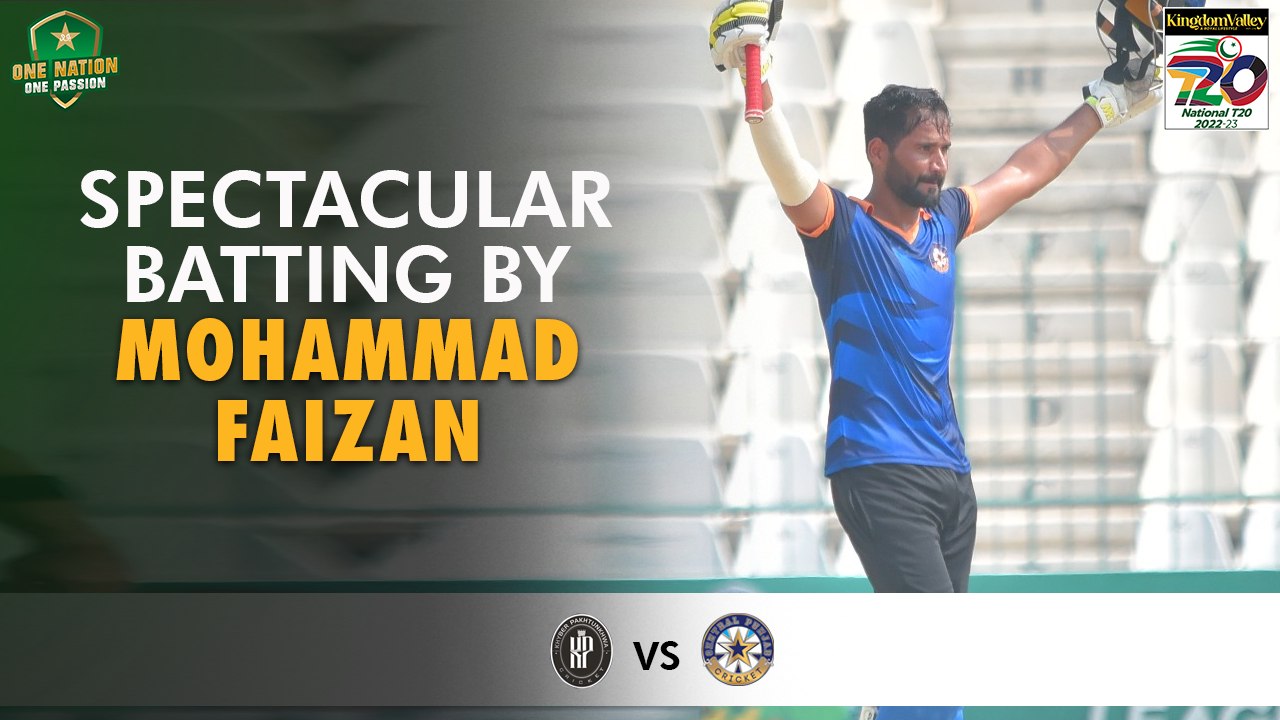 Spectacular Batting By Mohammad Faizan | Central Punjab vs Khyber Pakhtunkhwa | Match 19 | National T20 2022 | PCB | MS2T