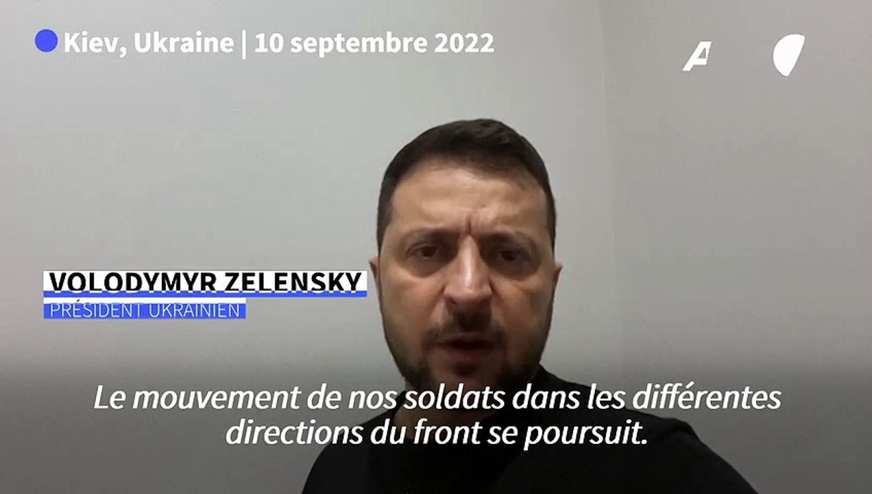 L'armée ukrainienne a repris "2.000 km de territoire", l'armée russe fuit (Zelensky)